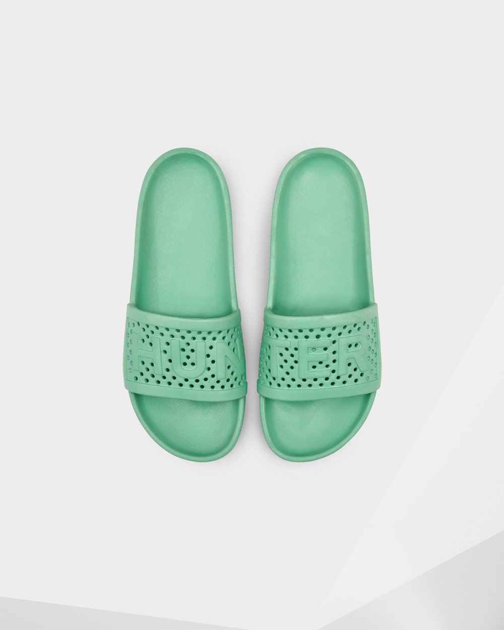 Slippers Dames - Hunter Original Lightweight Moulded - Groen - 42QGLAHWI